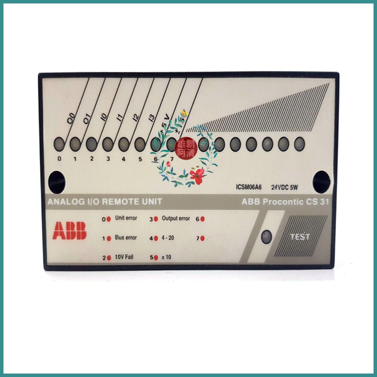 ABB  ICSM06A6  CS 31模拟I/O远程单元24VD  FPR3350601R1062-M
